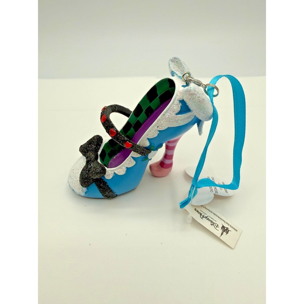 NWT Disney Shoe Ornament Runway Shoe Collection‎ Alice In Wonderland